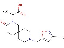 2-{9-[(3-methyl-5-isoxazolyl)methyl]-3-oxo-2,9-diazaspiro[5.5]undec-2-yl}propanoic acid