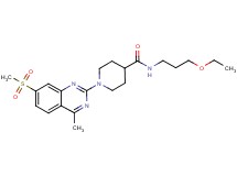 N-(3-ethoxypropyl)-1-[4-methyl-7-(methylsulfonyl)-2-quinazolinyl]-4-piperidinecarboxamide