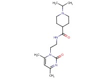 N-[2-(4,6-dimethyl-2-oxopyrimidin-1(2H)-yl)ethyl]-1-isopropylpiperidine-4-carboxamide