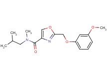 N-isobutyl-2-[(3-methoxyphenoxy)methyl]-N-methyl-1,3-oxazole-4-carboxamide