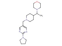 4-[1-(1-{[2-(1-pyrrolidinyl)-5-pyrimidinyl]methyl}-4-piperidinyl)ethyl]morpholine