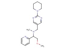(2-methoxy-1-pyridin-2-ylethyl)methyl[(2-piperidin-1-ylpyrimidin-5-yl)methyl]amine