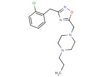 1-{[3-(2-chlorobenzyl)-1,2,4-oxadiazol-5-yl]methyl}-4-propylpiperazine