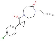4-allyl-1-{[1-(4-chlorophenyl)cyclopropyl]carbonyl}-1,4-diazepan-5-one