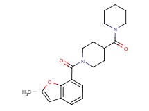 1-[(2-methyl-1-benzofuran-7-yl)carbonyl]-4-(1-piperidinylcarbonyl)piperidine