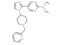N,N-dimethyl-5-{1-[1-(pyridin-2-ylmethyl)piperidin-4-yl]-1H-imidazol-2-yl}pyrimidin-2-amine