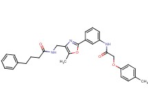 N-{[5-methyl-2-(3-{[(4-methylphenoxy)acetyl]amino}phenyl)-1,3-oxazol-4-yl]methyl}-4-phenylbutanamide