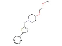 4-(2-methoxyethoxy)-1-[(5-phenyl-2-thienyl)methyl]piperidine