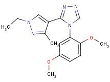 4-(2,5-dimethoxyphenyl)-3-(1-ethyl-3-methyl-1H-pyrazol-4-yl)-4H-1,2,4-triazole