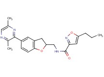 N-{[5-(3,6-dimethyl-2-pyrazinyl)-2,3-dihydro-1-benzofuran-2-yl]methyl}-5-propyl-3-isoxazolecarboxamide