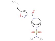 (1R*,5R*)-N,N-dimethyl-6-[(5-propyl-3-isoxazolyl)carbonyl]-3,6-diazabicyclo[3.2.2]nonane-3-sulfonamide
