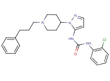 N-(2-chlorophenyl)-N'-{1-[1-(3-phenylpropyl)-4-piperidinyl]-1H-pyrazol-5-yl}urea
