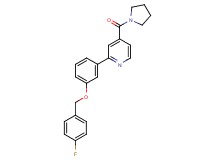 2-{3-[(4-fluorobenzyl)oxy]phenyl}-4-(pyrrolidin-1-ylcarbonyl)pyridine