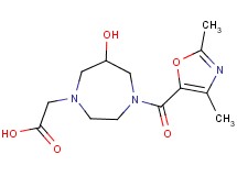 {4-[(2,4-dimethyl-1,3-oxazol-5-yl)carbonyl]-6-hydroxy-1,4-diazepan-1-yl}acetic acid