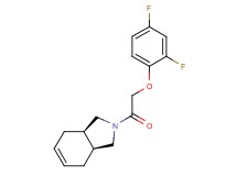 (3aR*,7aS*)-2-[(2,4-difluorophenoxy)acetyl]-2,3,3a,4,7,7a-hexahydro-1H-isoindole