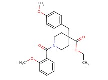 ethyl 1-(2-methoxybenzoyl)-4-(4-methoxybenzyl)-4-piperidinecarboxylate