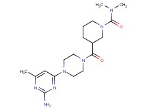 3-{[4-(2-amino-6-methyl-4-pyrimidinyl)-1-piperazinyl]carbonyl}-N,N-dimethyl-1-piperidinecarboxamide
