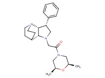 (3R*,3aR*,7aR*)-1-{2-[(2R*,6S*)-2,6-dimethylmorpholin-4-yl]-2-oxoethyl}-3-phenyloctahydro-4,7-ethanopyrrolo[3,2-b]pyridine