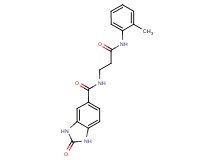 N-{3-[(2-methylphenyl)amino]-3-oxopropyl}-2-oxo-2,3-dihydro-1H-benzimidazole-5-carboxamide