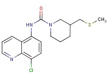N-(8-chloroquinolin-5-yl)-3-[(methylthio)methyl]piperidine-1-carboxamide