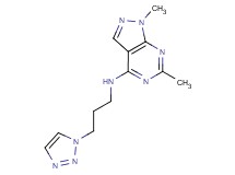1,6-dimethyl-N-[3-(1H-1,2,3-triazol-1-yl)propyl]-1H-pyrazolo[3,4-d]pyrimidin-4-amine