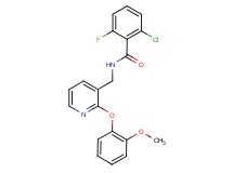 2-chloro-6-fluoro-N-{[2-(2-methoxyphenoxy)pyridin-3-yl]methyl}benzamide