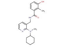 N-({2-[cyclohexyl(methyl)amino]pyridin-3-yl}methyl)-3-hydroxy-2-methylbenzamide