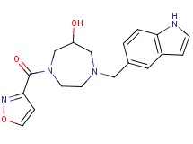 1-(1H-indol-5-ylmethyl)-4-(isoxazol-3-ylcarbonyl)-1,4-diazepan-6-ol
