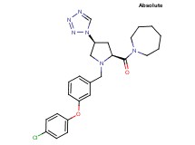 1-[(4S)-1-[3-(4-chlorophenoxy)benzyl]-4-(1H-tetrazol-1-yl)-L-prolyl]azepane
