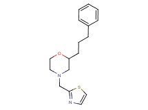 2-(3-phenylpropyl)-4-(1,3-thiazol-2-ylmethyl)morpholine
