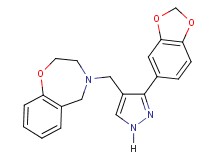 4-{[3-(1,3-benzodioxol-5-yl)-1H-pyrazol-4-yl]methyl}-2,3,4,5-tetrahydro-1,4-benzoxazepine
