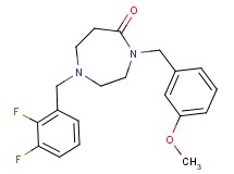 1-(2,3-difluorobenzyl)-4-(3-methoxybenzyl)-1,4-diazepan-5-one