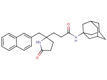 N-1-adamantyl-3-[2-(2-naphthylmethyl)-5-oxo-2-pyrrolidinyl]propanamide