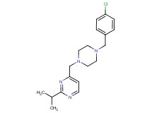 4-{[4-(4-chlorobenzyl)-1-piperazinyl]methyl}-2-isopropylpyrimidine