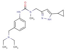 N-[(5-cyclopropyl-1H-pyrazol-3-yl)methyl]-N'-{3-[(diethylamino)methyl]phenyl}-N-methylurea