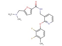 N-{[2-(2,3-difluoro-4-methylphenoxy)-3-pyridinyl]methyl}-5-[(dimethylamino)methyl]-2-furamide