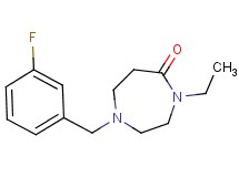 4-ethyl-1-(3-fluorobenzyl)-1,4-diazepan-5-one