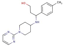 3-(4-methylphenyl)-3-[(1-pyrimidin-2-ylpiperidin-4-yl)amino]propan-1-ol