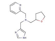 (1H-imidazol-4-ylmethyl)(pyridin-2-ylmethyl)(tetrahydrofuran-2-ylmethyl)amine