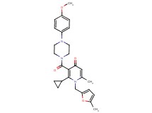2-cyclopropyl-3-{[4-(4-methoxyphenyl)-1-piperazinyl]carbonyl}-6-methyl-1-[(5-methyl-2-furyl)methyl]-4(1H)-pyridinone