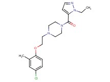 1-[2-(4-chloro-2-methylphenoxy)ethyl]-4-[(1-ethyl-1H-pyrazol-5-yl)carbonyl]piperazine