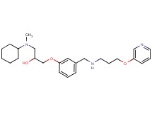 1-[cyclohexyl(methyl)amino]-3-[3-({[3-(3-pyridinyloxy)propyl]amino}methyl)phenoxy]-2-propanol