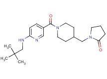 1-{[1-({6-[(2,2-dimethylpropyl)amino]-3-pyridinyl}carbonyl)-4-piperidinyl]methyl}-2-pyrrolidinone