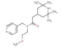 N-(2-methoxyethyl)-N-(pyridin-4-ylmethyl)-2-(2,2,6,6-tetramethylpiperidin-4-yl)acetamide