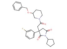3-{2-[3-(benzyloxy)-1-piperidinyl]-2-oxoethyl}-1-cyclopentyl-3-(3-fluorophenyl)-2,5-pyrrolidinedione