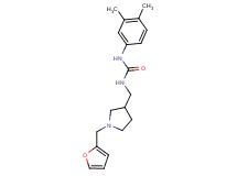 N-(3,4-dimethylphenyl)-N'-{[1-(2-furylmethyl)pyrrolidin-3-yl]methyl}urea