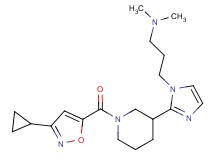 3-(2-{1-[(3-cyclopropyl-5-isoxazolyl)carbonyl]-3-piperidinyl}-1H-imidazol-1-yl)-N,N-dimethyl-1-propanamine