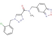 N-(2,1,3-benzoxadiazol-5-ylmethyl)-1-(2-chlorobenzyl)-N-methyl-1H-1,2,3-triazole-4-carboxamide