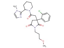 3-(2-chlorophenyl)-1-(3-methoxypropyl)-3-{2-[2-(1-methyl-1H-imidazol-2-yl)-1-piperidinyl]-2-oxoethyl}-2,5-pyrrolidinedione