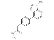 N-methyl-2-[4-(1-methyl-1H-pyrrolo[2,3-b]pyridin-4-yl)phenyl]acetamide